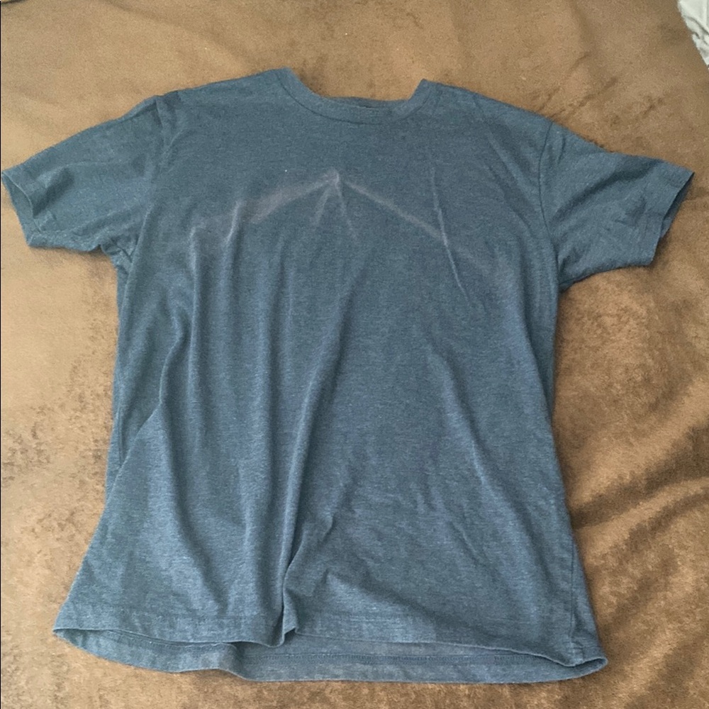 Blue Short Sleeve Crew Neck Tee